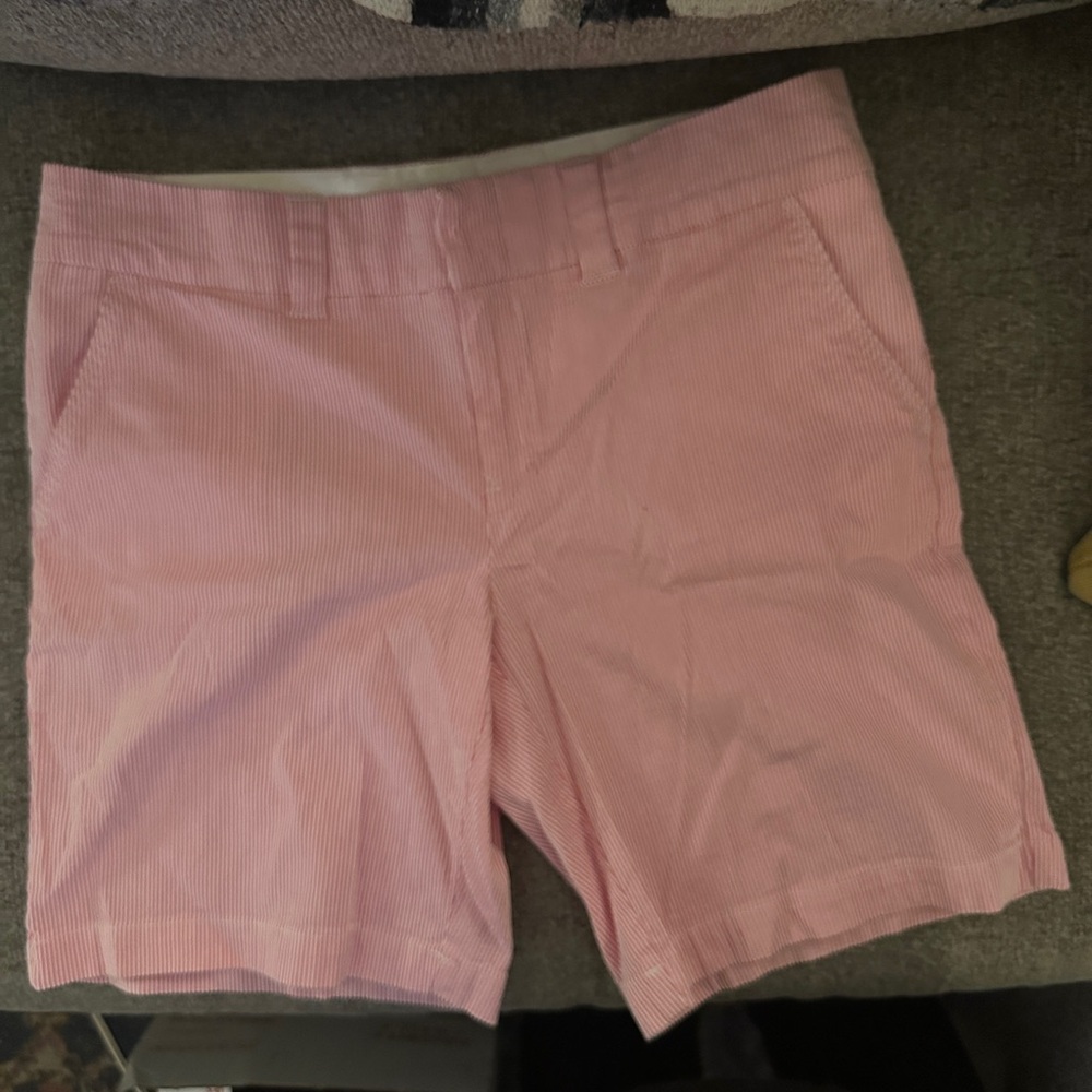 Tommy Hilfiger Pink and White Bermudas Casual Style